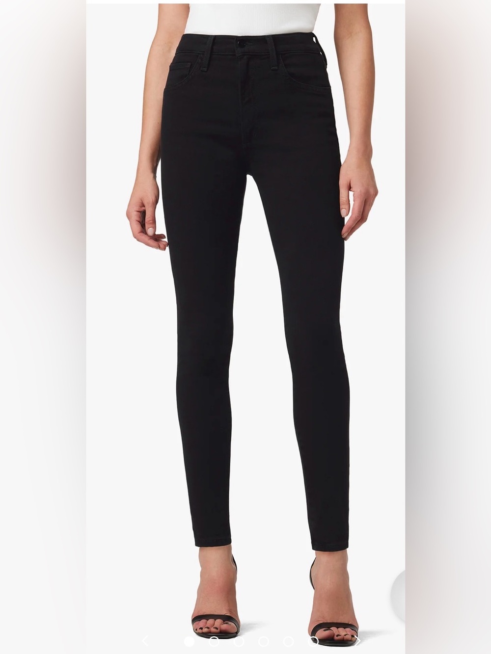 Joe's Jeans High Rise Skinny Ankle Jeans 30 Black EUC